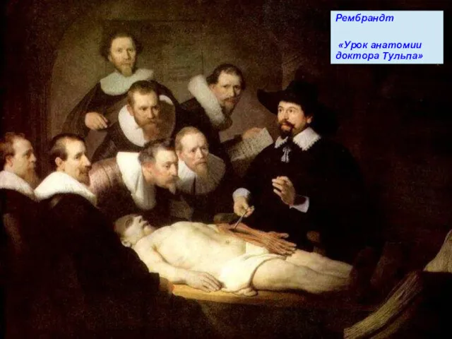 Рембрандт «Урок анатомии доктора Тульпа»
