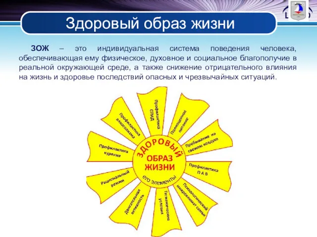 Здоровый образ жизни ЗОЖ – это индивидуальная система поведения человека,