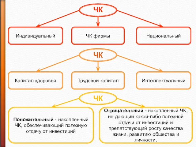 ЧК Индивидуальный ЧК фирмы Национальный ЧК Капитал здоровья Трудовой капитал