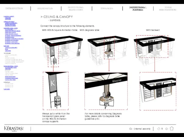 CEILING & CANOPY STRUCTURE SUPPPORTS ANIMATION TABLES AGILITY & MODULARITY ROUND ANIMATION SQUARE