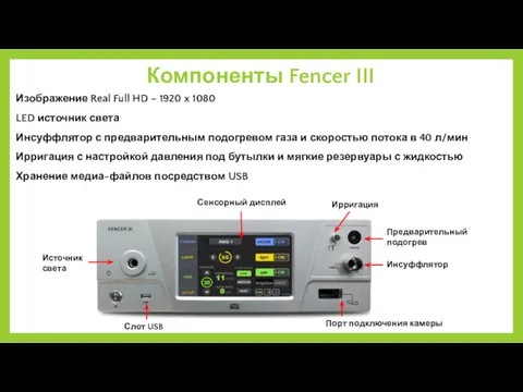 Компоненты Fencer III Изображение Real Full HD – 1920 x