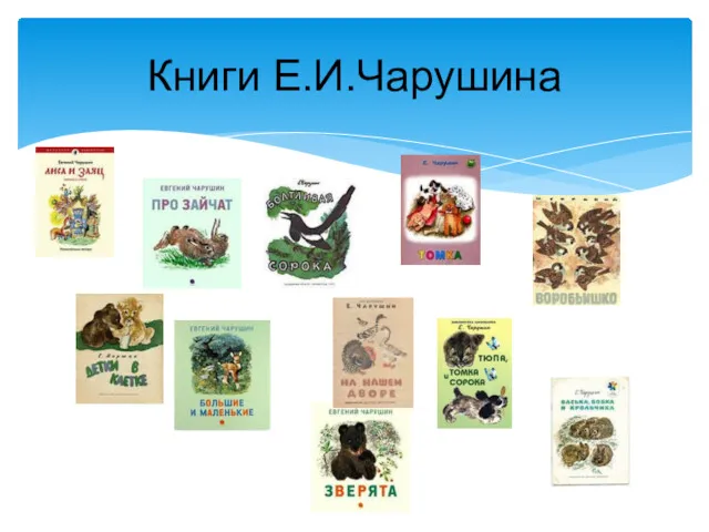 Книги Е.И.Чарушина