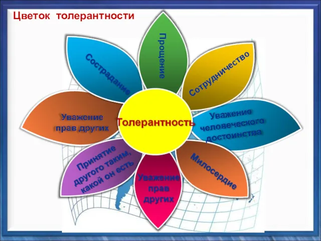 Сотрудничество Прощение Цветок толерантности