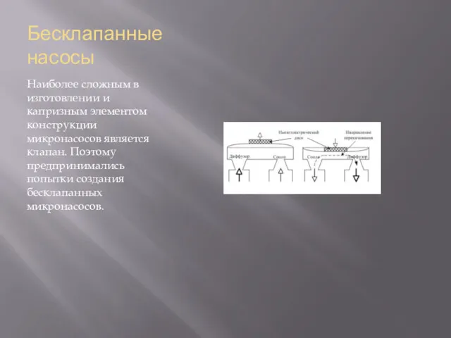 Бесклапанные насосы Наиболее сложным в изготовлении и капризным элементом конструкции