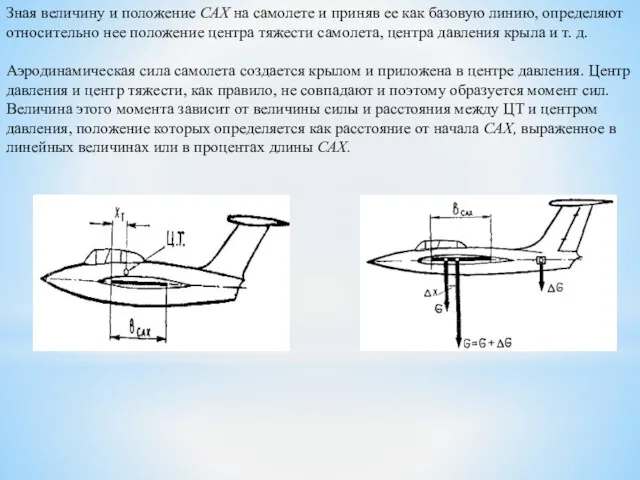 Зная величину и положение САХ на самолете и приняв ее