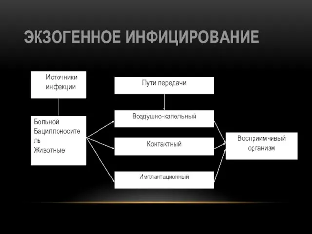 ЭКЗОГЕННОЕ ИНФИЦИРОВАНИЕ