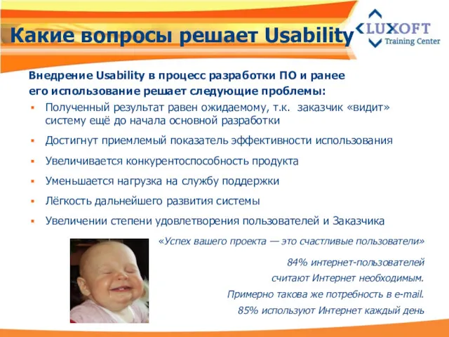 Какие вопросы решает Usability Внедрение Usability в процесс разработки ПО