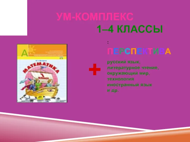 УМ-КОМПЛЕКС 1–4 КЛАССЫ + : ПЕРСПЕКТИВА русский язык, литературное чтение, окружающий мир, технология