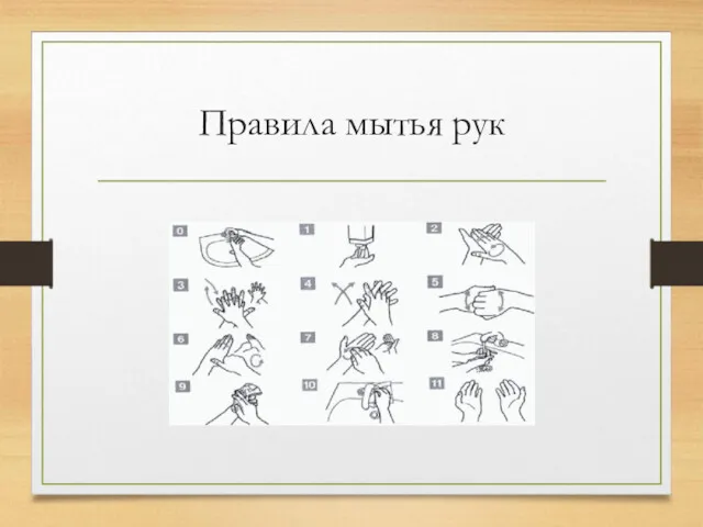 Правила мытья рук