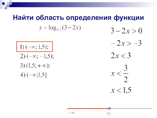 Найти область определения функции