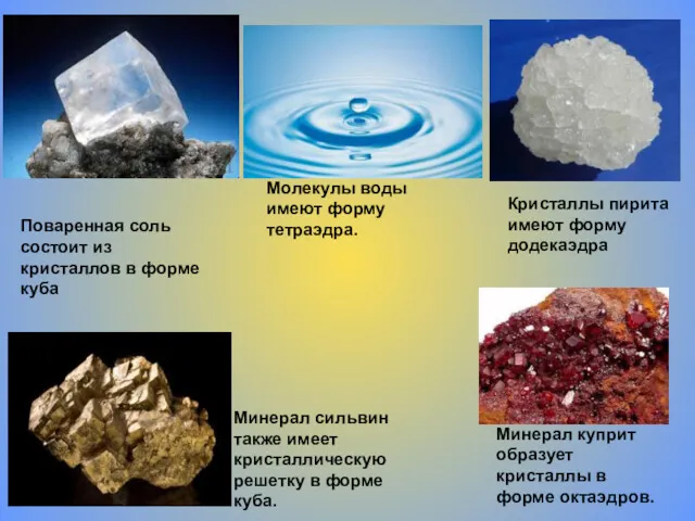 Поваренная соль состоит из кристаллов в форме куба Минерал сильвин