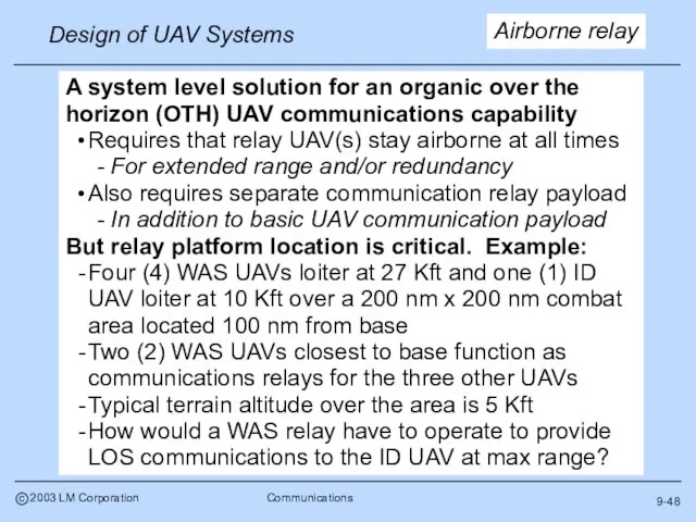 9-48 Airborne relay A system level solution for an organic