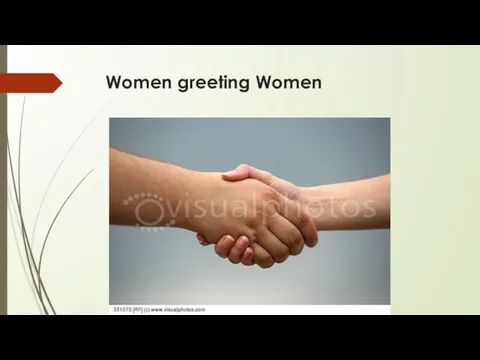 Women greeting Women