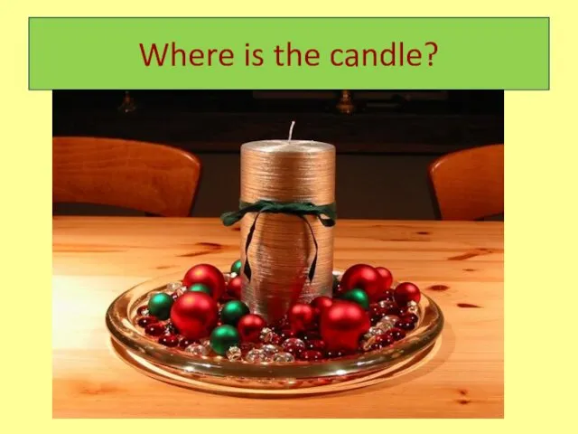 Where is the candle?