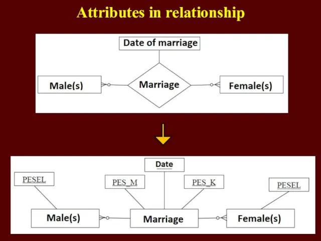 Attributes in relationship
