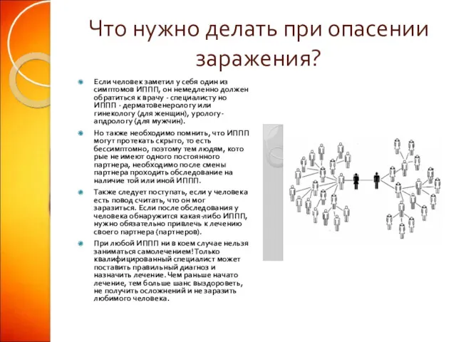 Что нужно делать при опасении заражения? Если человек заметил у