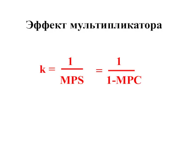 Эффект мультипликатора