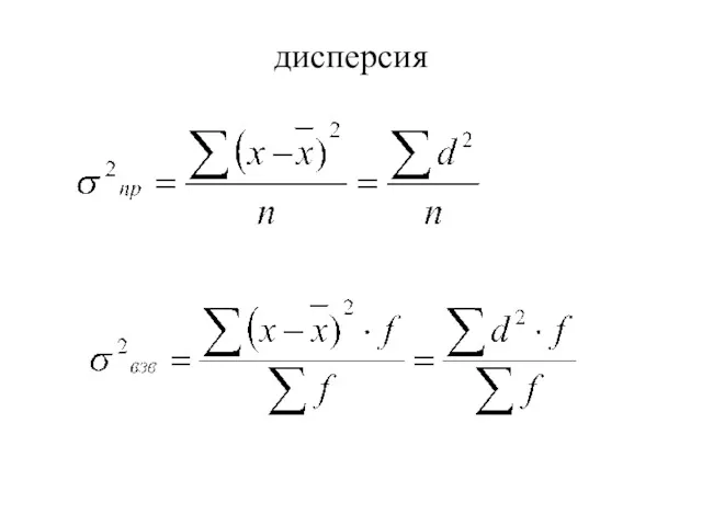 дисперсия