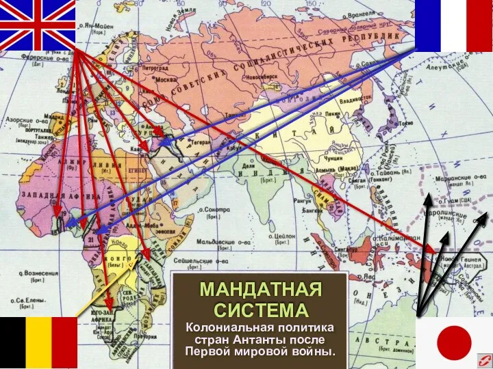 МАНДАТНАЯ СИСТЕМА Колониальная политика стран Антанты после Первой мировой войны.