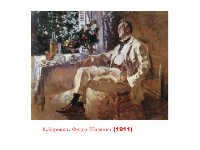 К.Коровин. Федор Шаляпин (1911)