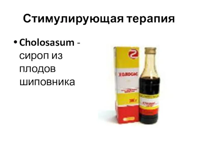 Стимулирующая терапия Cholosasum - сироп из плодов шиповника