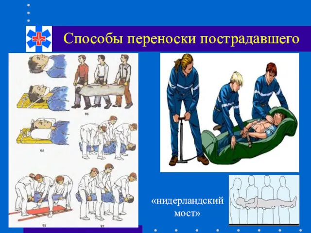 Способы переноски пострадавшего «нидерландский мост»