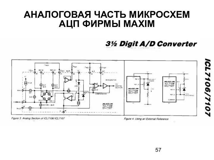 АНАЛОГОВАЯ ЧАСТЬ МИКРОСХЕМ АЦП ФИРМЫ MAXIM