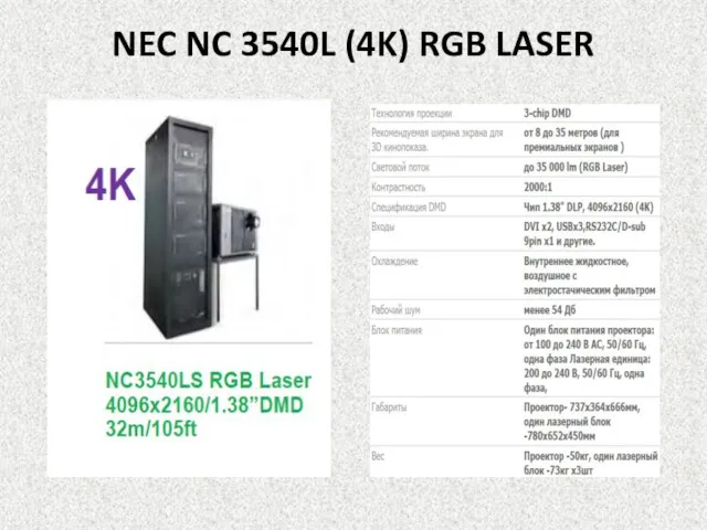 NEC NC 3540L (4K) RGB LASER