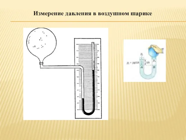 Измерение давления в воздушном шарике