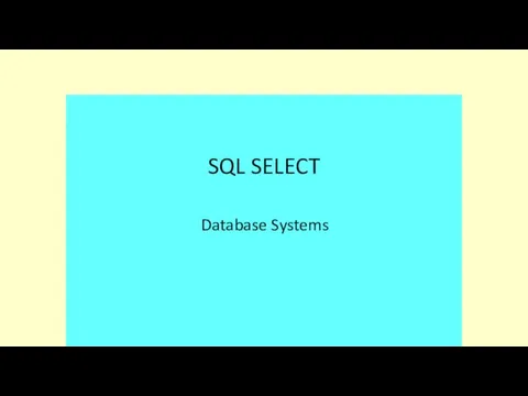 SQL SELECT Database Systems