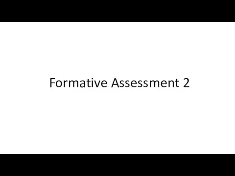 Formative Assessment 2
