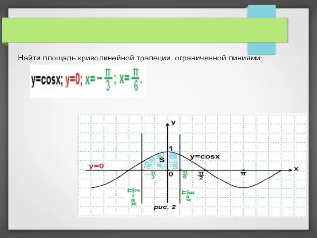 Найти площадь криволинейной трапеции, ограниченной линиями: