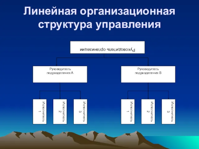 Линейная организационная структура управления