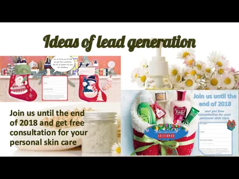 Ideas of lead generation Join us until the end of