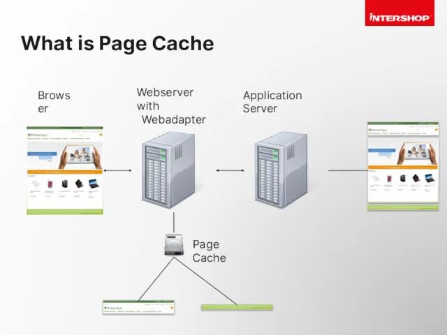 What is Page Cache Browser Webserver with Webadapter Application Server