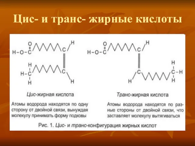 Цис- и транс- жирные кислоты