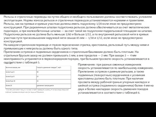 Рельсы и стрелочные переводы на путях общего и необщего пользования