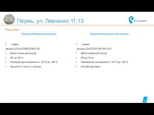 3 Решение: г. Пермь, ул. Левченко 11,13