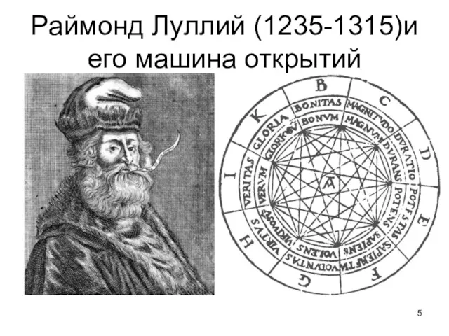 Раймонд Луллий (1235-1315)и его машина открытий
