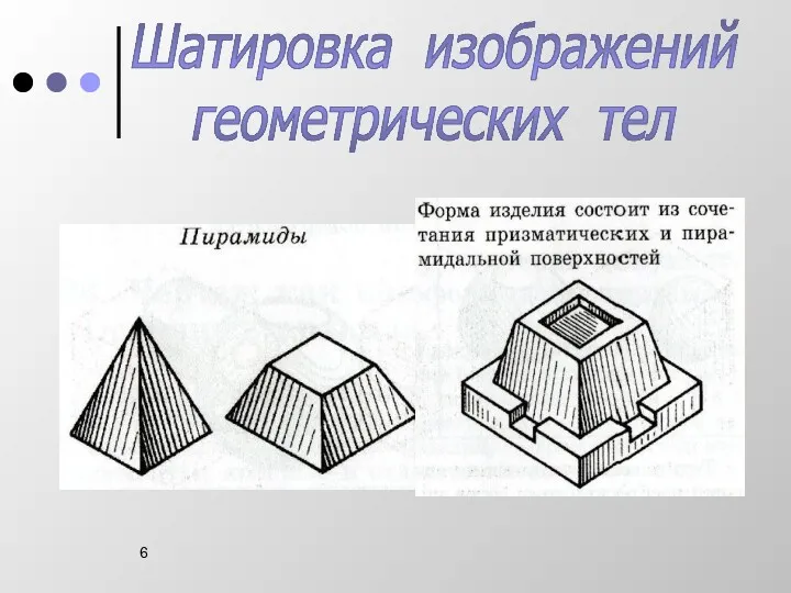 Шатировка изображений геометрических тел