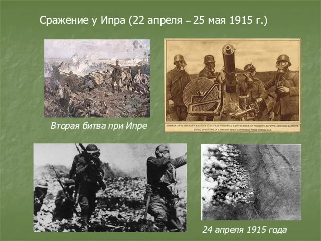 Сражение у Ипра (22 апреля – 25 мая 1915 г.)