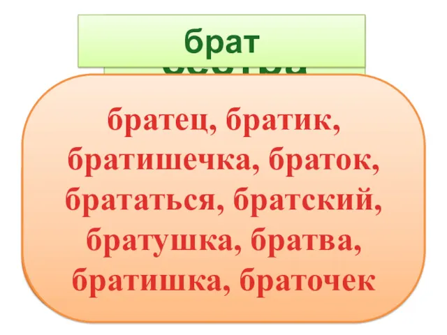 сестричка, сестрёнка, сестрица, сестренский, медсестра сестра братец, братик, братишечка, браток,