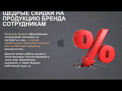 ЩЕДРЫЕ СКИДКИ НА ПРОДУКЦИЮ БРЕНДА СОТРУДНИКАМ Бонусы и льготы официальным