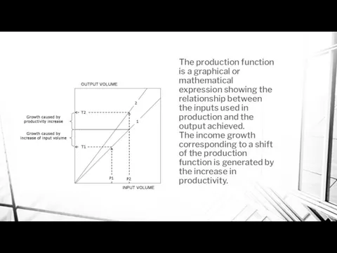 The production function is a graphical or mathematical expression showing
