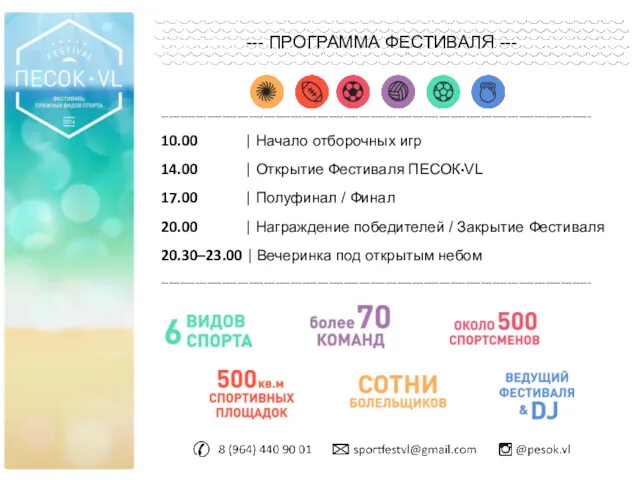 --- ПРОГРАММА ФЕСТИВАЛЯ --- ----------------------------------------------------------------------------------------------------------------- 10.00 | Начало отборочных игр