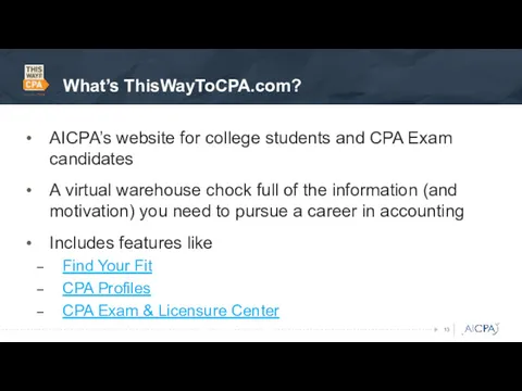 What’s ThisWayToCPA.com? AICPA’s website for college students and CPA Exam