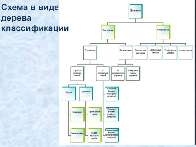 Схема в виде дерева классификации