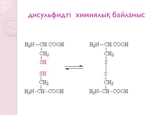 дисульфидті химиялық байланыс