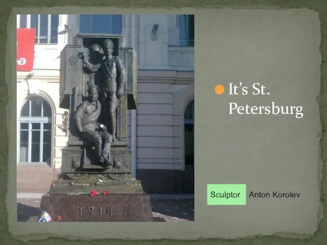 It’s St. Petersburg