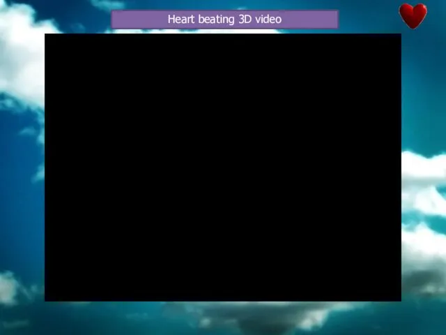 Heart beating 3D video